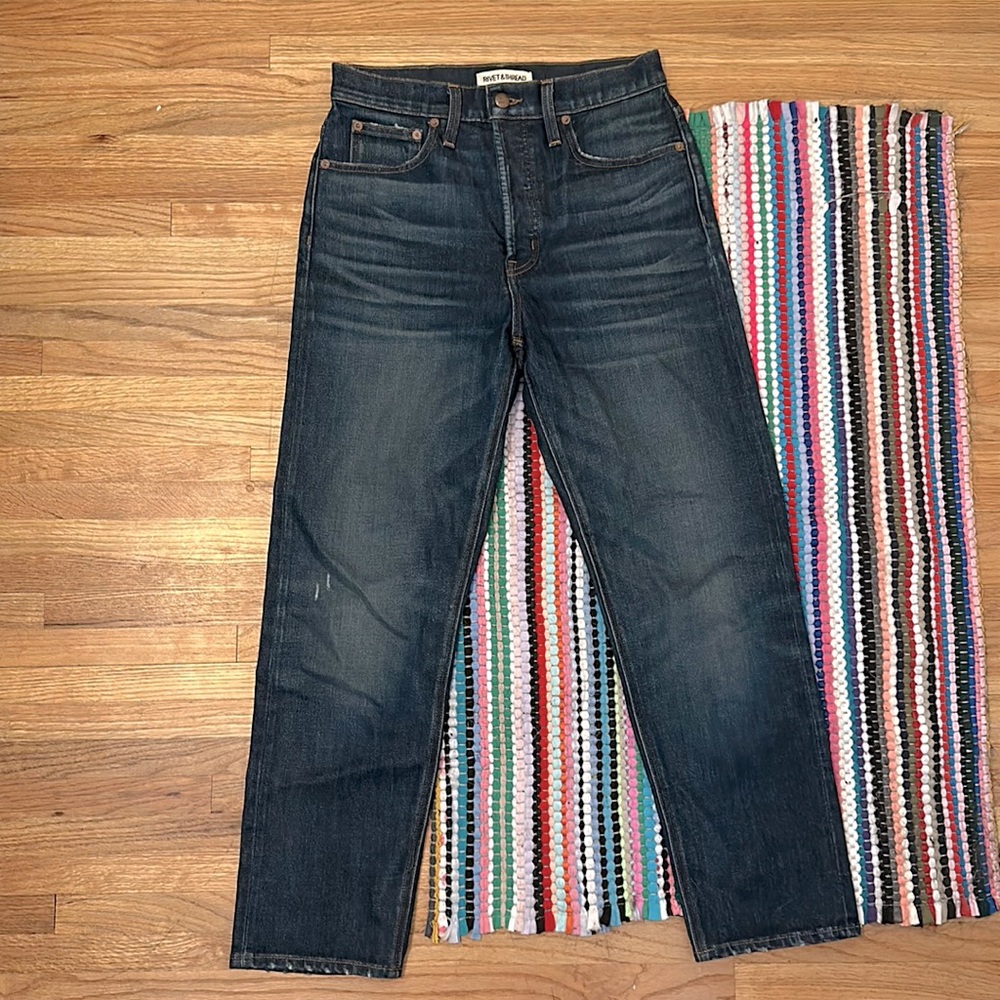 Madewell   Rivet & Thread    Distressed Jeans